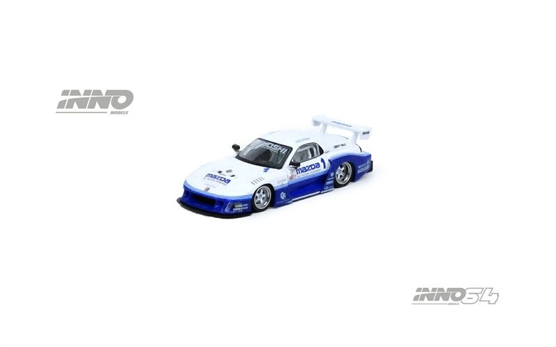 Mô hình xe Mazda RX7 (FD3S) LB-Super Silhouette Hong Kong Toy Car Salon 2024 tỉ lệ 1:64 Inno64 model