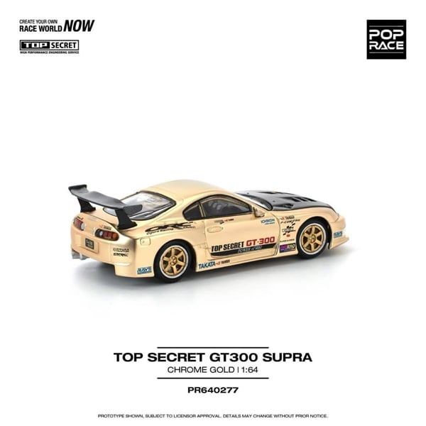 Mô hình xe Toyota Supra GT300 Top Secret tỉ lệ 1:64 Poprace PR640277