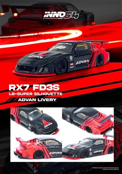 Mô hình xe LBWK Mazda RX7 (FD3S) LB-Super Silhouette