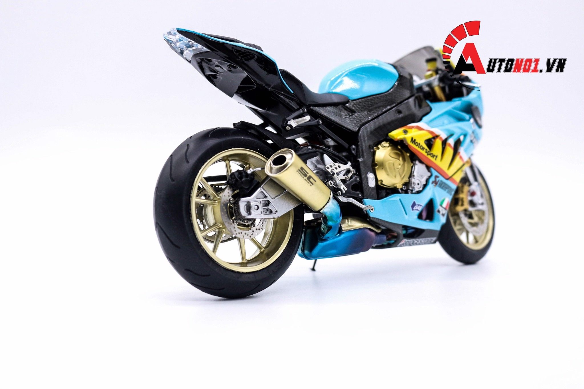  MÔ HÌNH XE ĐỘ BMW S1000RR SHARK CUSTOM 1:10 SCHUCO 