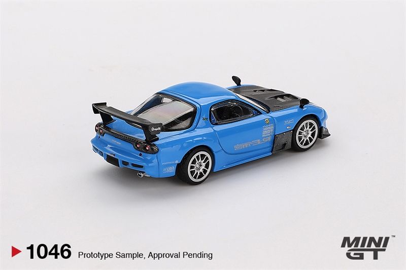 Mô hình xe Mazda RX-7 RE-Amemiya 20B NA 3ROTOR-7 “Ama-san Go” tỉ lệ 1:64 MiniGT MGT01046