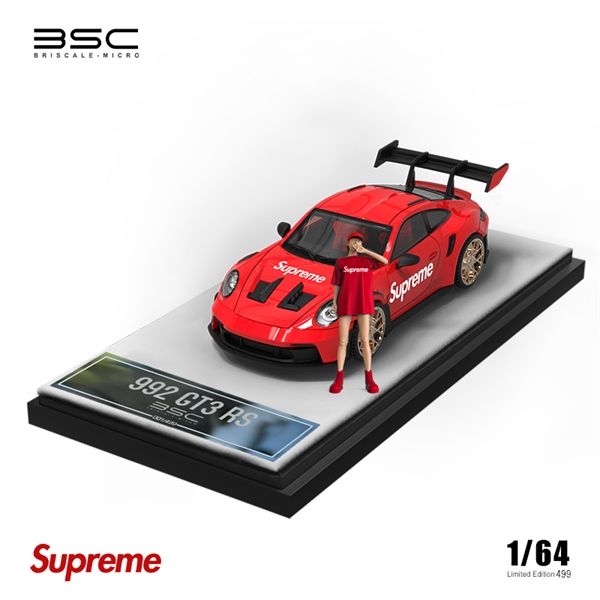 Mô hình xe Porsche 911 (992) GT3RS Supreme tỉ lệ 1:64 Briscale Micro BSC BSC644626