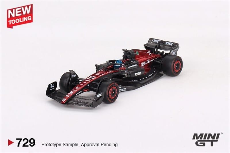 Mô hình xe đua F1 Alfa Romeo C43 #77 Valtteri Bottas 2023 F1 2023 Australian GP tỉ lệ 1:64 MiniGT MGT00729
