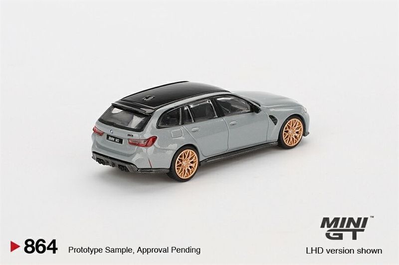Mô hình xe BMW M3 Competition Touring Brooklyn Grey tỉ lệ 1:64 MiniGT MGT00864