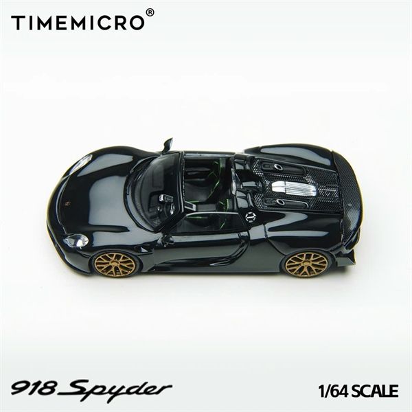 Mô hình xe Porsche 918 Spyder Black Gold tỉ lệ 1:64 Time Micro TM643528