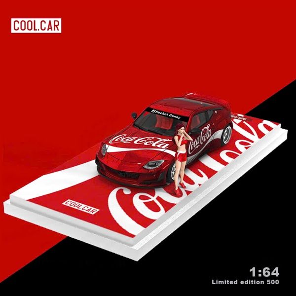 Mô hình xe Nissan 400Z Metal Red Cola tỉ lệ 1:64 Cool Car CC649109