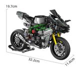  Mô hình xe mô tô lắp ghép Kawasaki Ninja H2R Technic 858 pcs tỉ lệ 1:6 LG006 