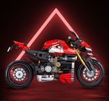  Mô hình xe mô tô lắp ghép Ducati Streetfighter v4 Technic 981 pcs tỉ lệ 1:5 LG011 