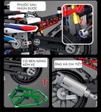  Mô hình xe mô tô lắp ghép BMW M1000RR SBK Technic 912 pcs tỉ lệ 1:6 LG003 