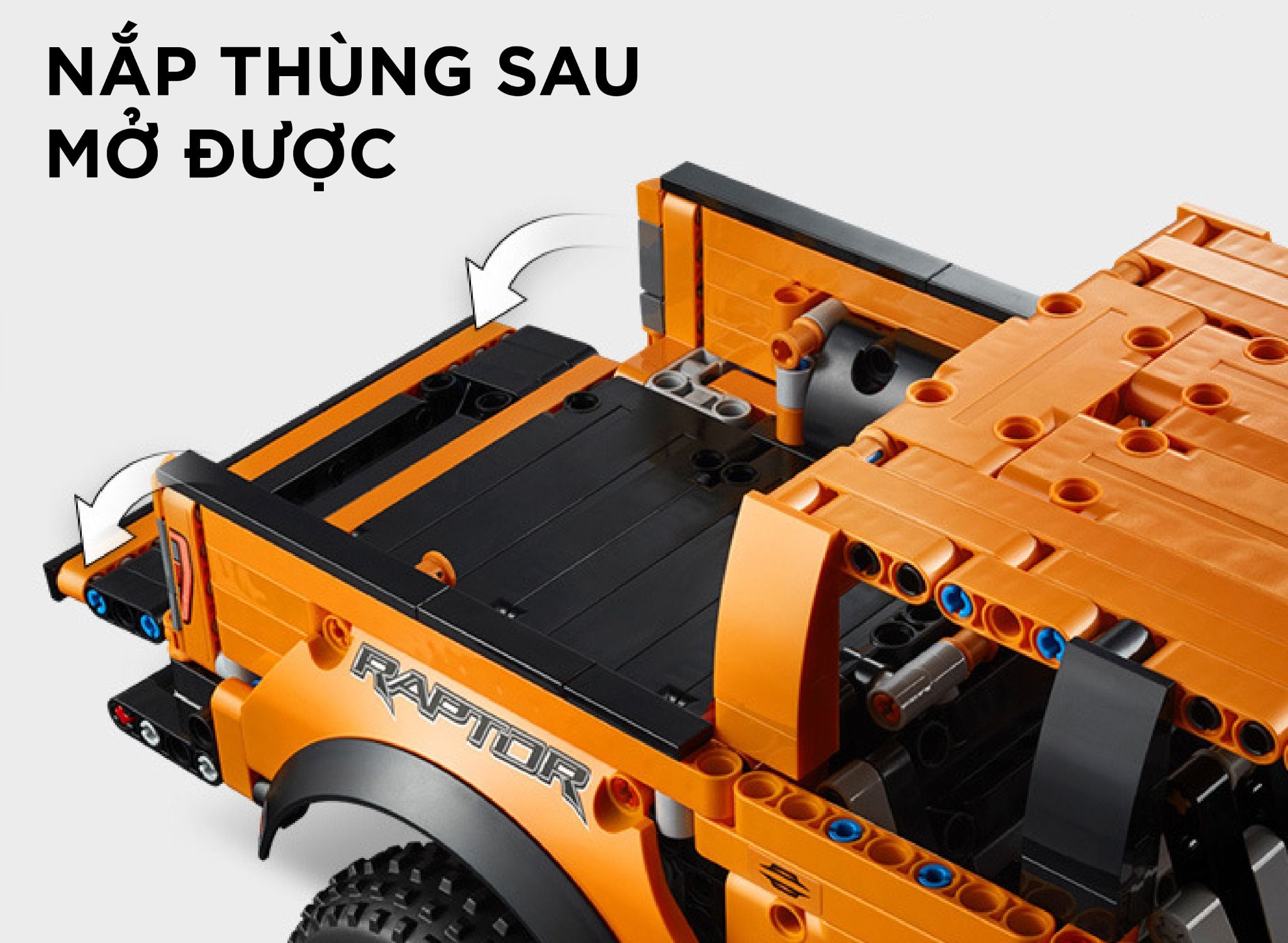 Mô hình xe ô tô lắp ghép Ford Raptor 2022 Technic 1379 pcs tỉ lệ 1:14 LG009