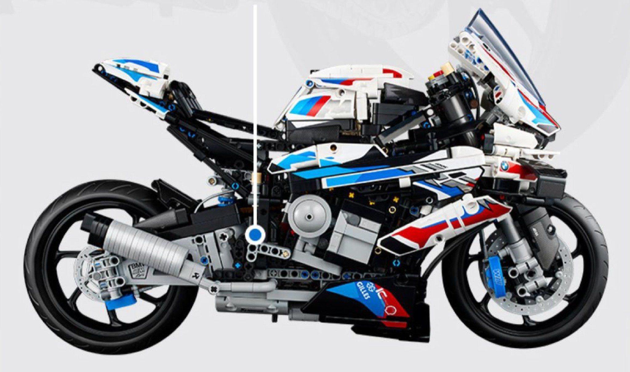  Mô hình xe mô tô lắp ghép BMW M1000RR Technic 1920 pcs tỉ lệ 1:5 LG001 