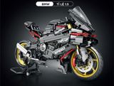  Mô hình xe mô tô lắp ghép BMW S100RR carbon black - oz racing Technic 1920 pcs tỉ lệ 1:5 LG010 