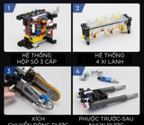  Mô hình xe mô tô lắp ghép BMW M1000RR Technic 1920 pcs tỉ lệ 1:5 LG001 