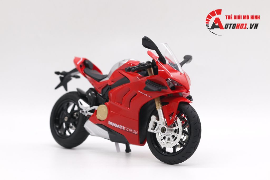 MÔ HÌNH DUCATI V4S RED 1:12 HUAYI ALLOY 7825