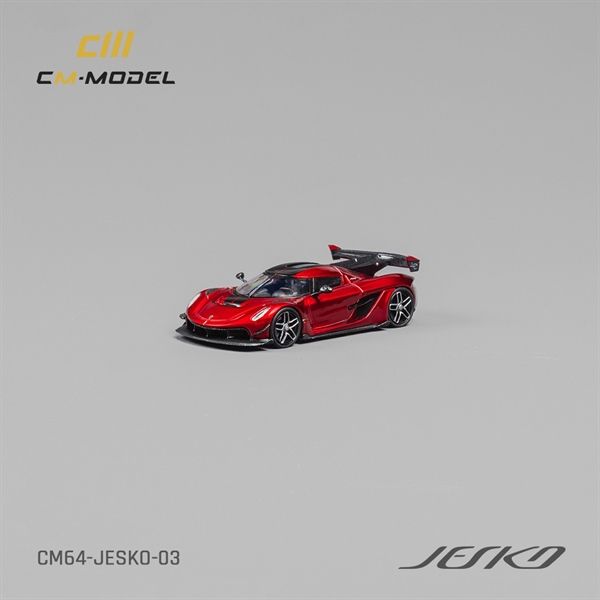 Mô hình xe Koenigsegg Jesko có bánh thay thế - hộp mica tỉ lệ 1:64 CM model CM64-JESKO-03