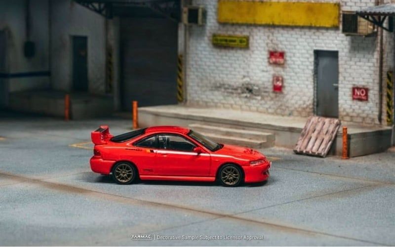 Mô hình xe Honda Mugen Integra Type-R DC2 in Milan Red tỉ lệ 1:64 Tarmac Works T64G-TL059-RE