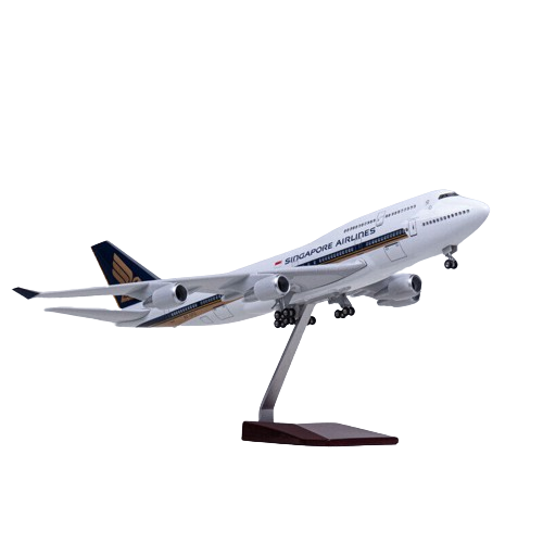 Mô hình máy bay Singapore Airline Boeing B747 47cm có đèn led tự động theo tiếng vỗ tay hoặc chạm MB47065