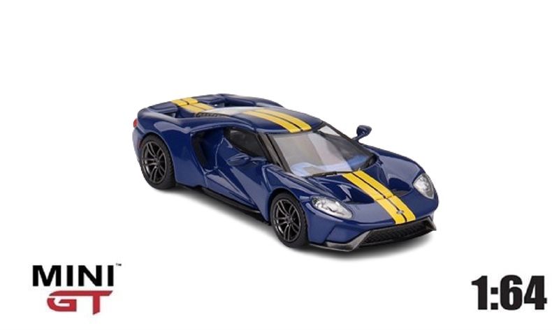 Mô hình xe Ford GT Sunoco Blue tỉ lệ 1:64 MiniGT MGT00614