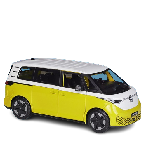 Mô hình xe ô tô điện ID. Buzz Volkswagen mở 2 cửa và cốp sau tỉ lệ 1:24 Maisto OT535