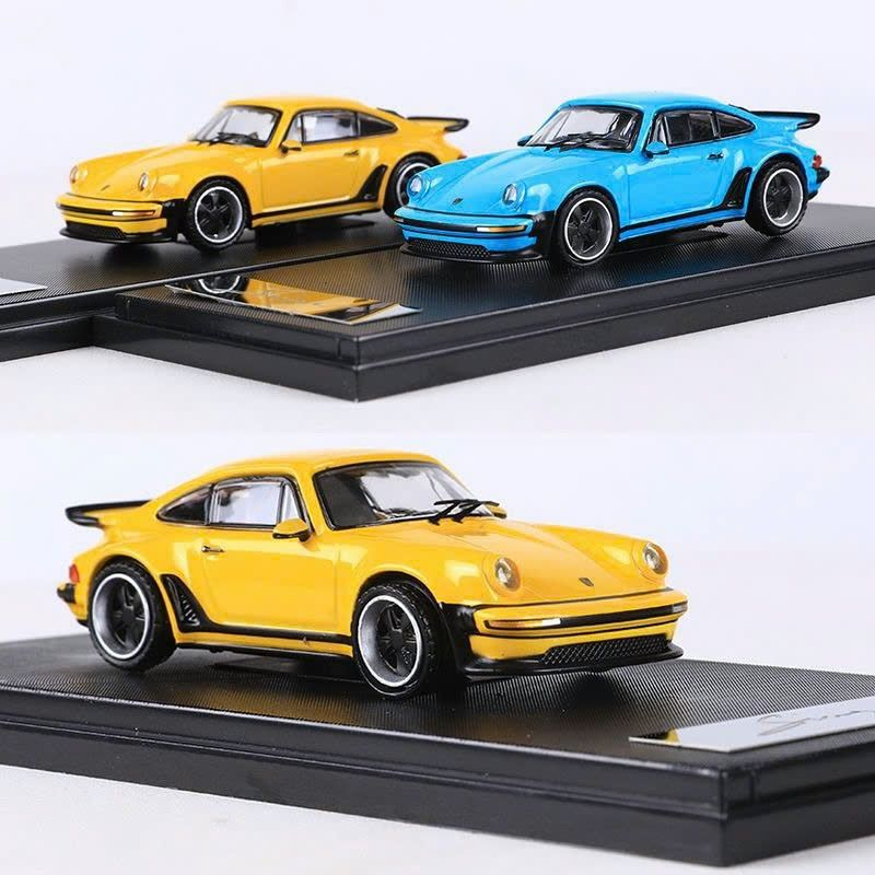 Mô hình xe Porsche 930 Singer Turbo modified version có hộp mica tỉ lệ 1:64 Rhino Model RM64-XH930-4