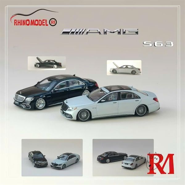 Mô hình xe Mercedes-Benz AMG S63 W222 tỉ lệ 1:64 Rhino Model OT64102