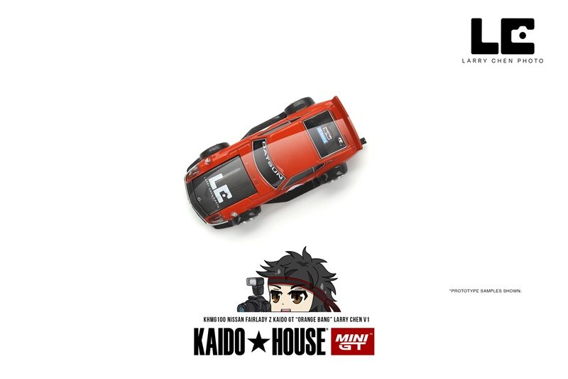 Mô hình xe Nissan Fairlady Z Kaido GT 'ORANGE BANG' Larry Chen V1 tỉ lệ 1:64 Kaido House KHMG100