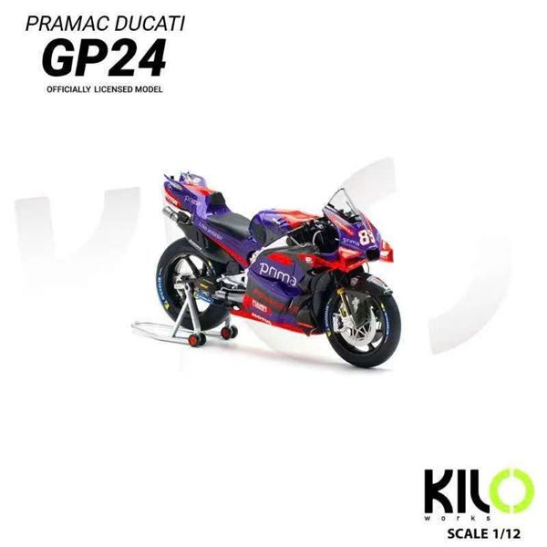 Mô hình xe mô tô GP Pramac Ducati Desmosedici GP24 tỉ lệ 1:12 Kilo Works MT12008