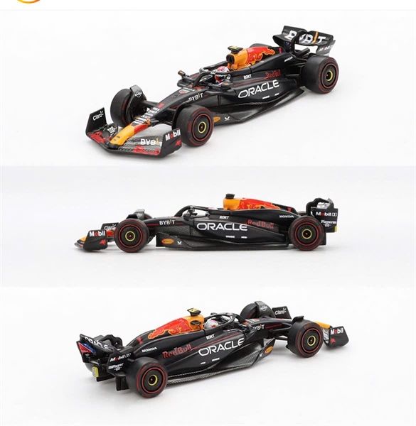 Mô hình xe Oracle Red Bull Racing RB20 #1 Max Verstappen 2024 F1 2024 Bahrain GP Winner tỉ lệ 1:64 MiniGT MGT01018 (NO CHASE CAR)