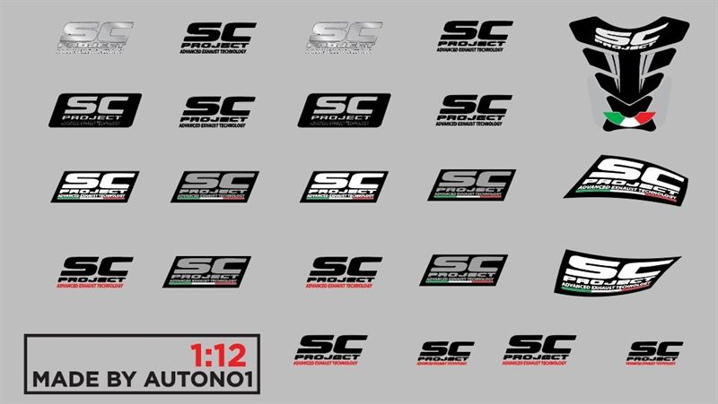Decal UV dành cho pô các loại dán mọi nền màu cho xe mô hình tỉ lệ 1:12 DC701
