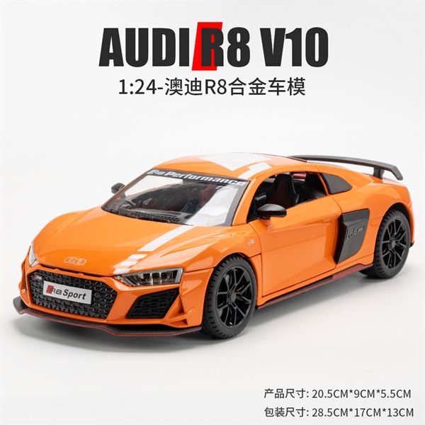 Mô hình xe Audi R8 V10 full open , đánh lái được tỉ lệ 1:24 Miniauto OT354