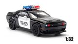  Mô hình xe ô tô Police Dodge Challenger Hellcat tỉ lệ 1:32 Alloy Car OT256 