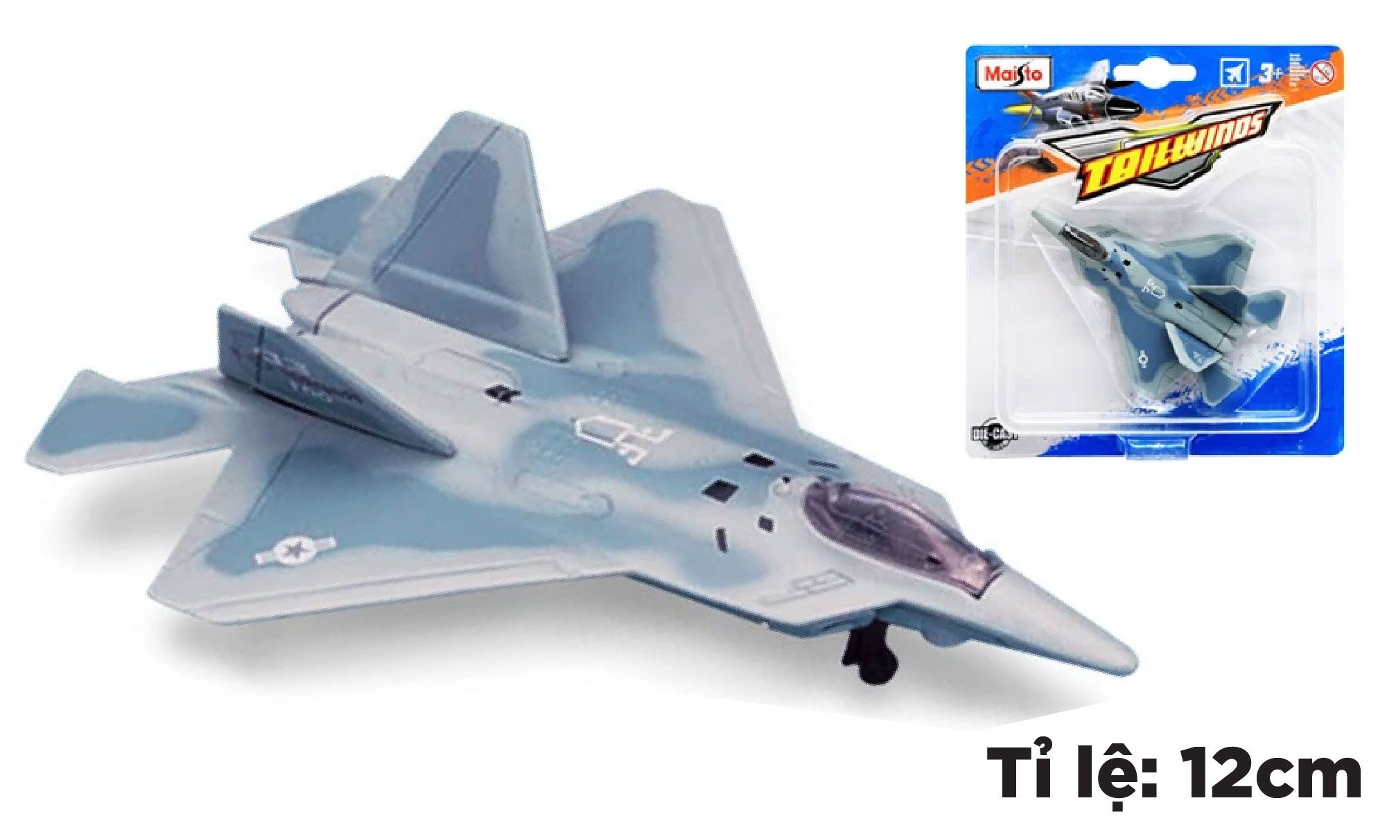 Mô hình máy bay #9980 F-22 Raptor - Camouflage Lt Blue 12 cm 14106 MB12004