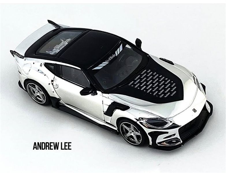 Mô hình xe Nissan Z VeilSide FFZ400 Chrome – Hobby Expo China 2025 tỉ lệ 1:64 MiniGT MGT00980