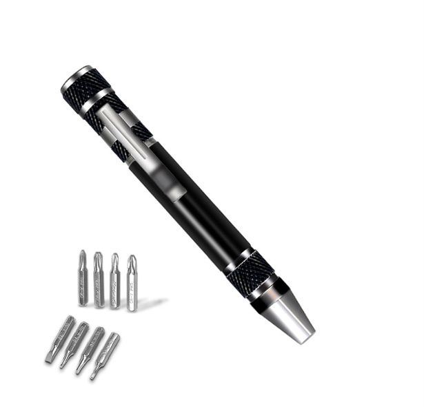 Dụng cụ tua vít nam châm tháo linh kiện, phụ kiện hợp kim nhôm đa năng 8 trong 1 PK354