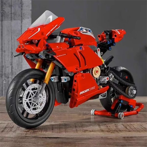 Mô hình xe mô tô lắp ghép Ducati Panigale V4R Technics 646 pcs tỉ lệ 1:5 LG032