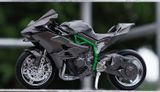  Mô hình xe lắp ráp Kawasaki H2R hợp kim có âm thanh có đèn 1:12 Alloy Model MT033 