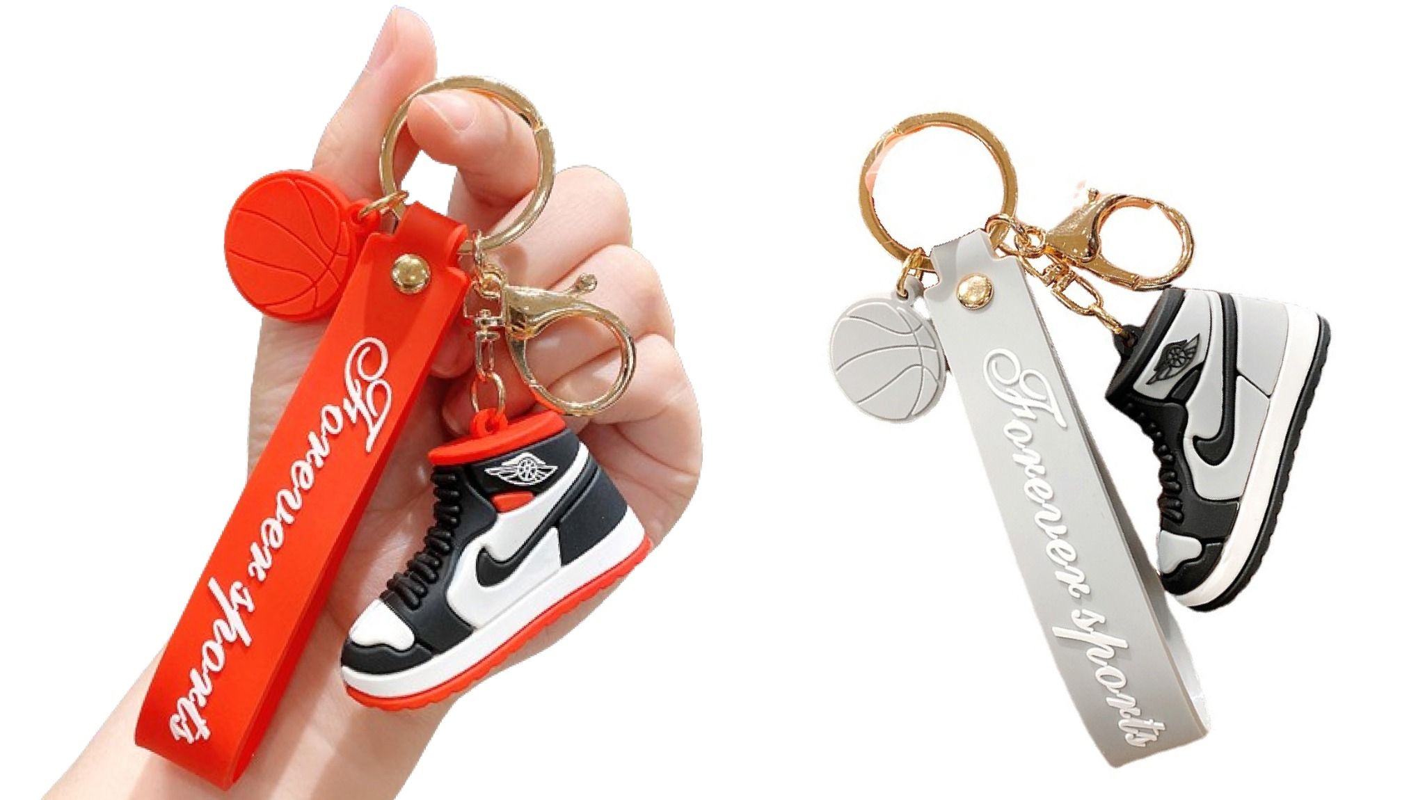 Móc khóa nhựa dẻo - silicon sneaker giầy Nike air jordan 1 MK018