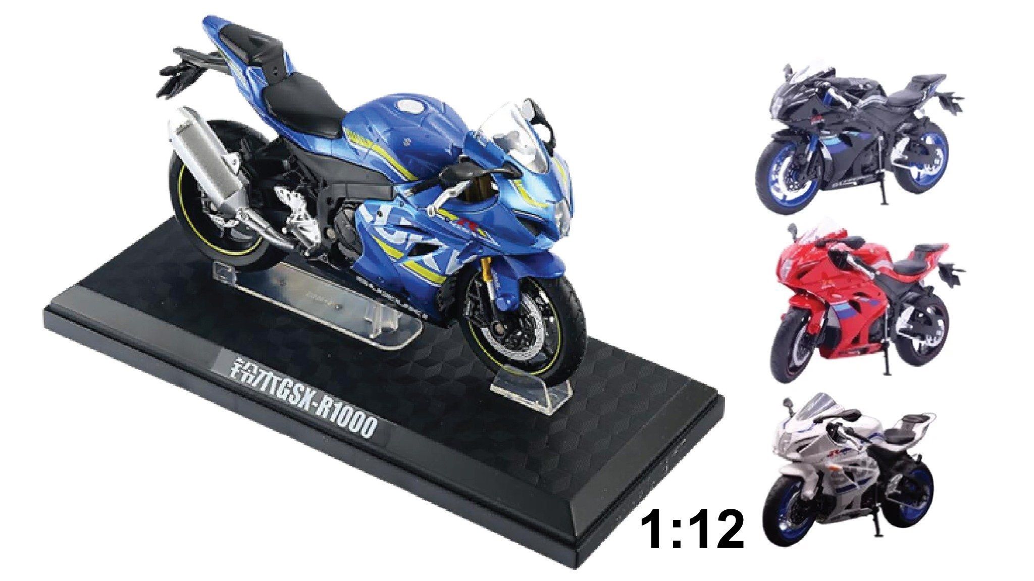 Mô hình xe Suzuki Gsx-R1000 tỉ lệ 1:12 CCA 31489 7207