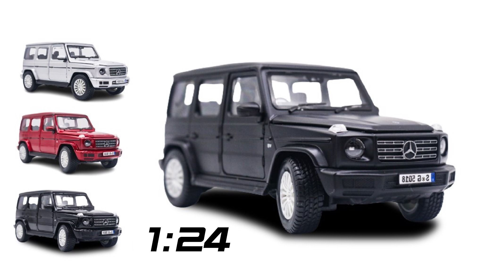  Mô hình xe Mercedes Benz G Class G500 2019 đánh lái được full open 1:25 Maisto 7994 