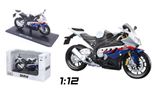  Mô hình xe Bmw s1000rr white blue 1:12 Maisto 1111 