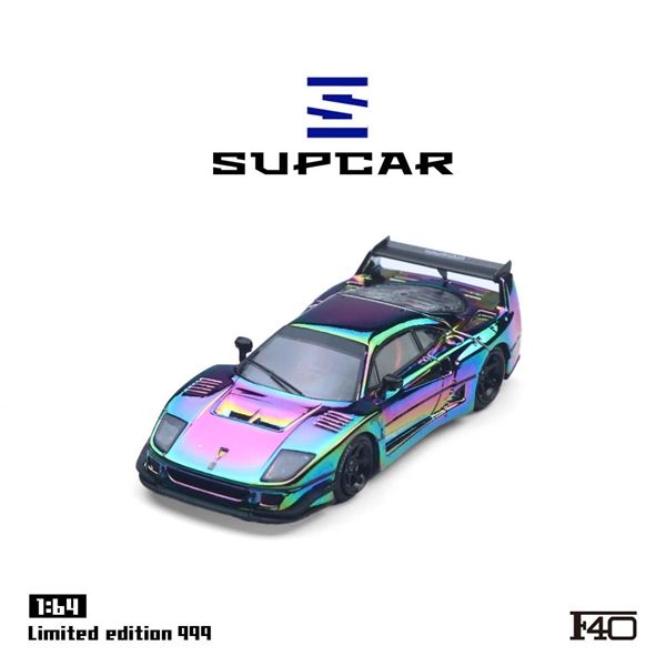Mô hình xe Ferrari F40 LBWK Electroplated tỉ lệ 1:64 Super car SC64009