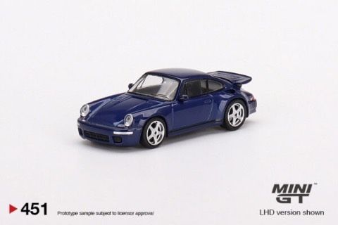 Mô hình xe RUF CTR Anniversary Dark Blue tỉ lệ 1:64 MiniGT MGT00451