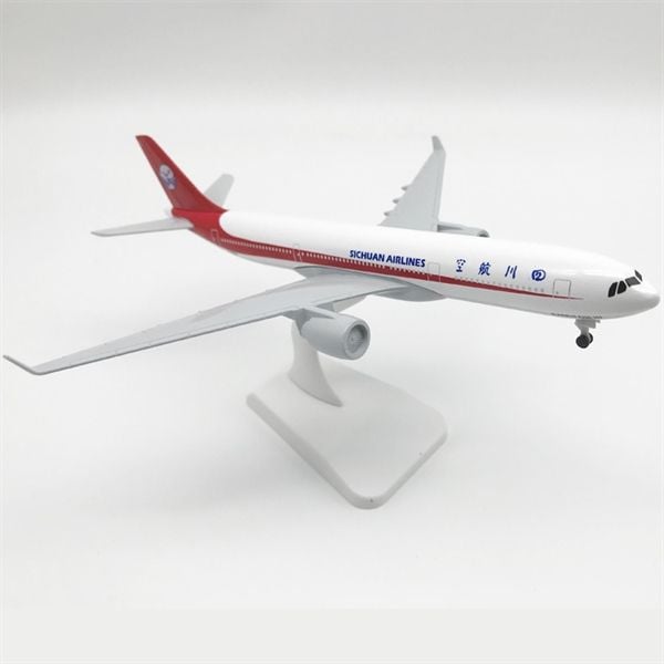 Mô hình máy bay Hãng Hàng Không Tứ Xuyên Airbus Sichuan A330 có bánh xe 20cm MB20073