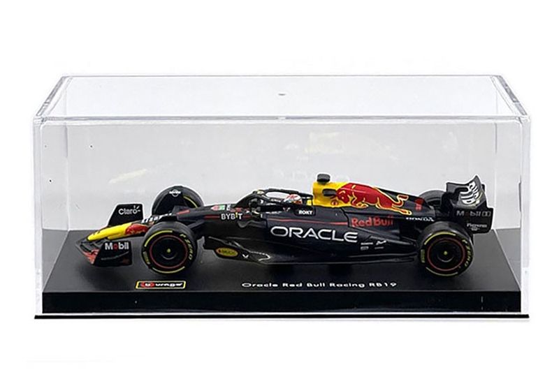 Mô hình xe đua F1 Formula Honda Red bull 2023 RB19 hộp mica có figure tỉ lệ 1:43 Bburago 18-38083 OT321