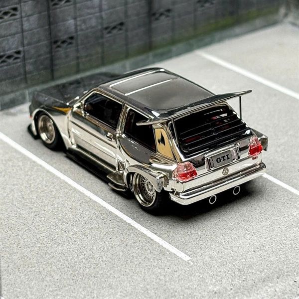 Mô hình xe VW Golf GTI MK2 Widebody Sport Model Diecast Collect Car tỉ lệ 1:64 Liberty64 OT64397