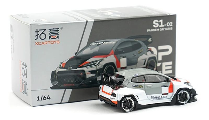 Mô hình xe Toyota Yaris GR Pamdem S1-02 tỉ lệ 1:64 Poprace S1-02