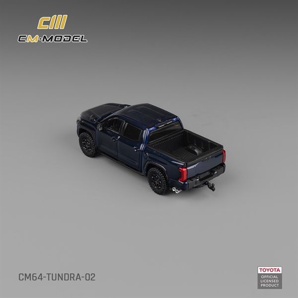 Mô hình xe bán tải Toyota Tundra Metallic blue mở được nắp thùng sau tỉ lệ 1:64 CM model CM64-TUNDRA-02