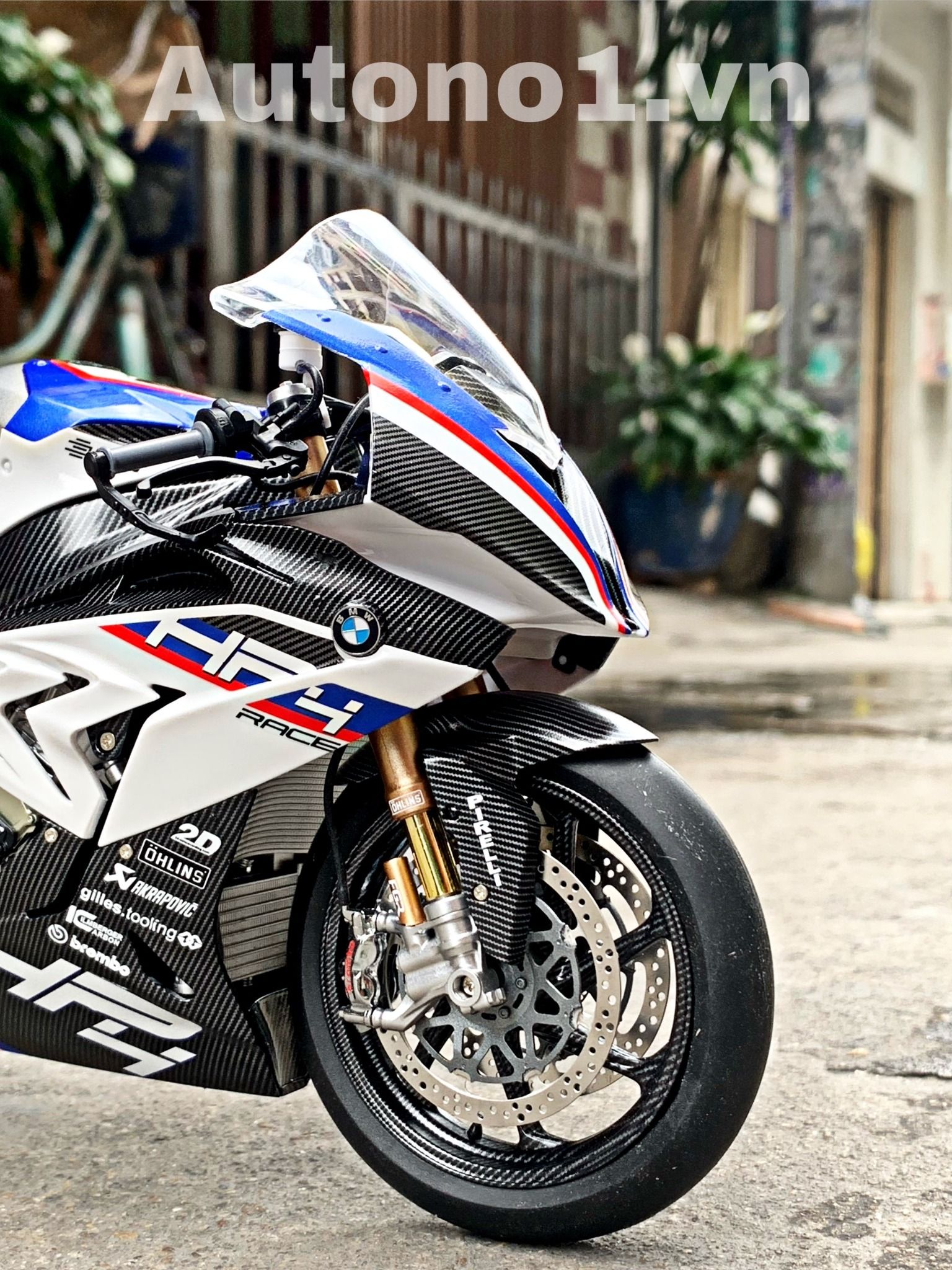  Mô hình xe cao cấp Bmw S1000 HP4 Race 1:9 Meng D230A 