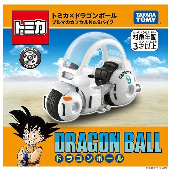Mô hình xe và nhân vật Dragon ball Bulma bike Capsule tỉ lệ 1:64 Tomica x Dream 951957