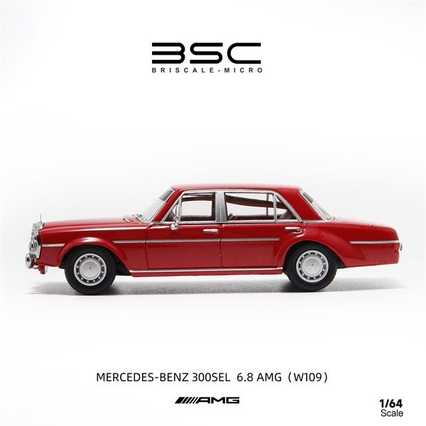 Mô hình xe Mercedes-Benz 300SEL RED tỉ lệ 1:64 Briscale Micro BSC BC640035